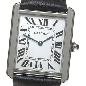 CARTIER Tank solo LM Silver Dial Quartz Men's Watch_847768